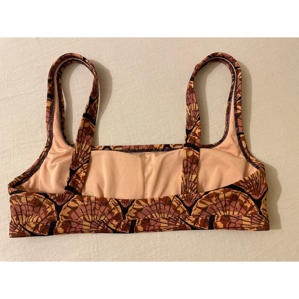 Swim Bikini Top Womens Size Small Shell Fan‎ Print - Picture 5 of 5